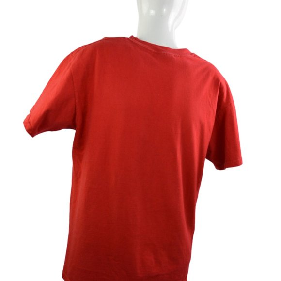 Reebok MenT-shirt Great Britain Embroidered Logo RED Sz L 100% Pre shrunk Cotton - Picture 2 of 4